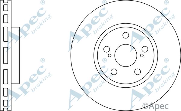 APEC BRAKING stabdžių diskas DSK2093